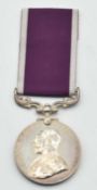 George V First Type Army Long Service Good Conduct medal impressed to T-17765 T.FAR: S.Sjt William
