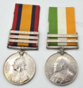 Victorian South Africa medal pair to include Queen South Africa medal with Belfast, Orange Free