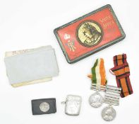 Victorian South African Medal Pair comprising of Queens South Africa Medal with six clasps: ( Orange