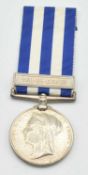 Victorian Egypt 1882-89 medal with Tel – El – Kebir clasp impressed to 3553 Sergt H. Cox, 2nd