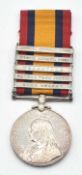 Queen Victoria South Africa Medal with five clasps – Cape Colony, Orange Free State, Transvaal,