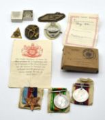 Second World War medal group of three medals comprising of 1939-45 star, Defence Medal and 1939-45