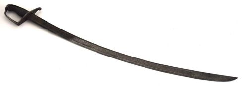 1788 pattern Light Cavalry sabre with balde made by Solingen, stamped lettering L.I.R to blade