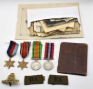 Second World War British Far East, Burma Medal Group of four medals comprising of 1939-45 Star,