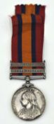 Victorian Queens South Africa Medal impressed to 266 Pte A Batham, Royal Fusiliers with Orange