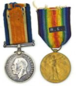 First World War British Medal Pair Comprising of 1914-18 War Medal and 1914-19 Victory medal