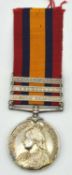 Victorian Queens South Africa Medal impressed to 4297 Pte P Payne, Manchester Regiment with