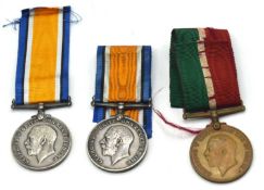 Quantity of three First World War Medals to include 1914-18 War medal impressed to 27248 Gnr G