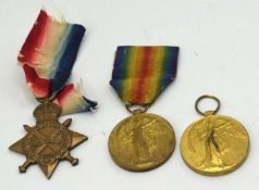Three Assorted First World War British Medals to include 1914-15 Star impressed to SS-6196 Pte. J.