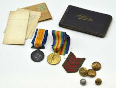 First World War British Medal Pair combrising of 1914-18 British War Medal and 1914-19 Victory medal