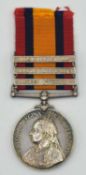 Victorian Queens South Africa Medal impressed to 4882 Pte E Norman, Royal Berkshire Regiment with