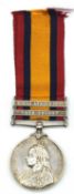 Victorian Queens South African Medal impressed to 2871 Pte G Bushell, K.R.R.C. with South Africa