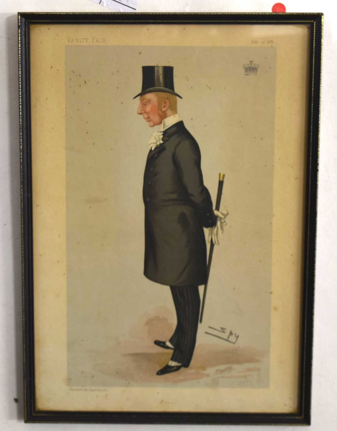 Quantity of 8x framed vanity fair chromolithographs to include Edward Richard Henry CSI “ - Image 8 of 8