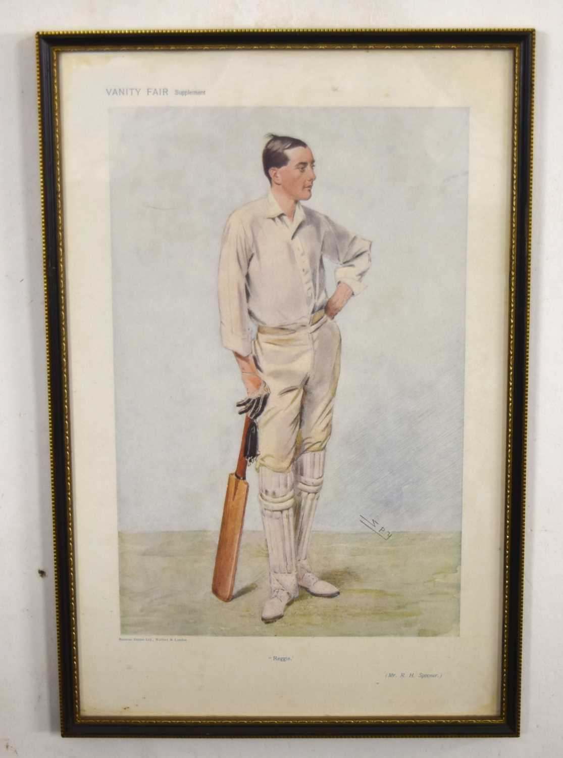 Two framed vanity fair sporting cricket prints to include MR. R.H. Spooner 'Reggie',1906 - Image 2 of 2