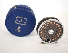 ‘Marquis’ No.8/9, 3 5/8” trout fly reel made by Hardy Bros LTD in house of hardy zip padded case.