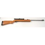 20th century BSA .22 Airsporter air rifle with Nikko Stirling Japanese 4x20 scope