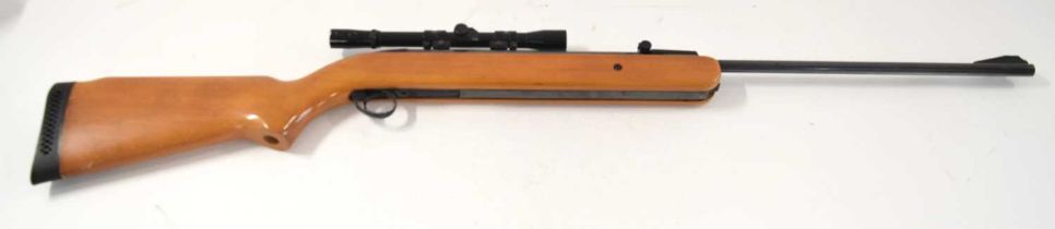 20th century BSA .22 Airsporter air rifle with Nikko Stirling Japanese 4x20 scope