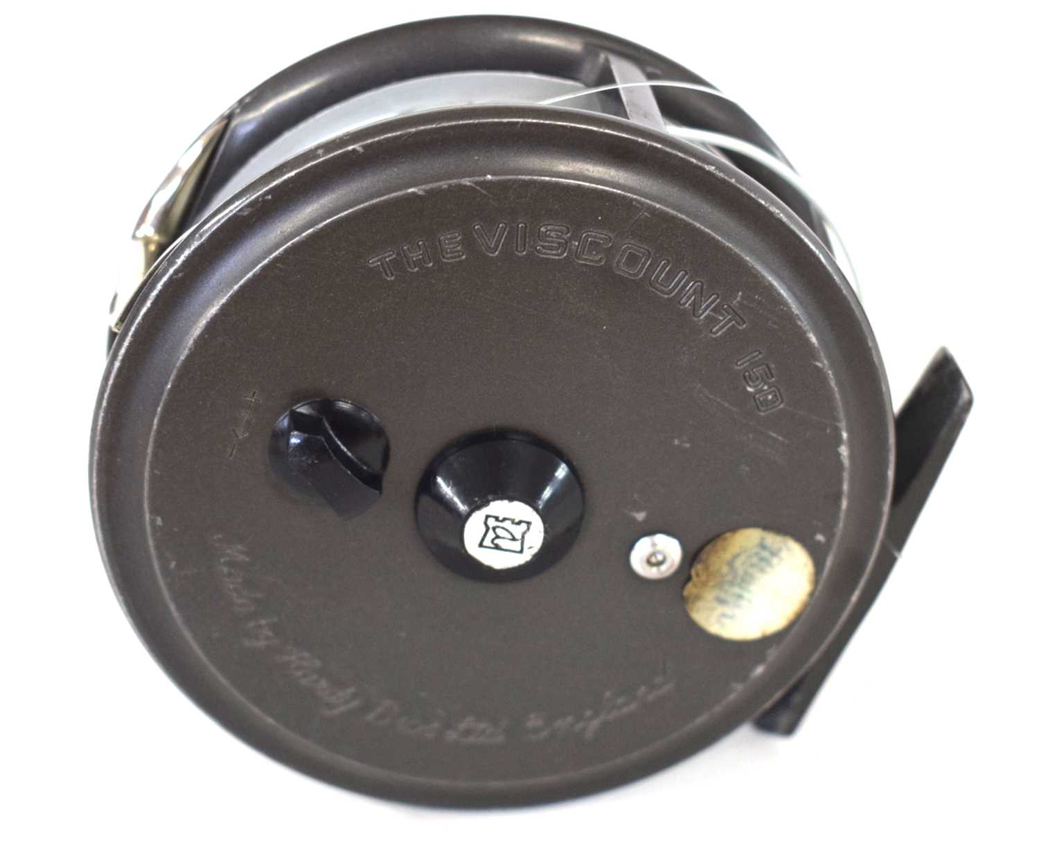 4” Viscount 150 salmon fly reel made by Hardy Bros LTD, fitted with a reversible U-shaped line guide - Image 4 of 5