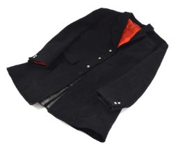 Is a black hunt coat with red lining and black hunt buttons ‘WH’ – Waveney Harriers