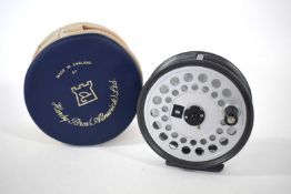 4” Viscount 150 salmon fly reel made by Hardy Bros LTD in zip padded case. (a/F) – reel seat