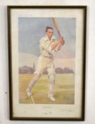 Two framed vanity fair sporting cricket prints to include MR. R.H. Spooner 'Reggie',1906