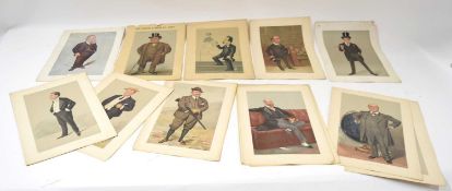 Is a quantity of unframed Vanity Fair chromolithographs and Vanity Fair supplements to include