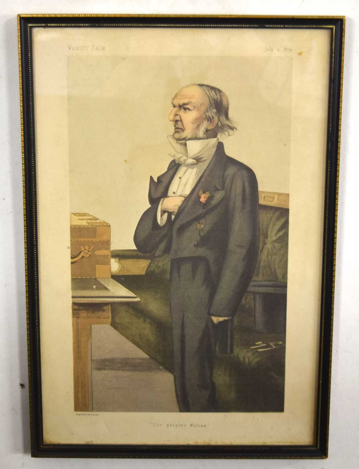 Quantity of 8x framed vanity fair chromolithographs to include Edward Richard Henry CSI “ - Image 3 of 8