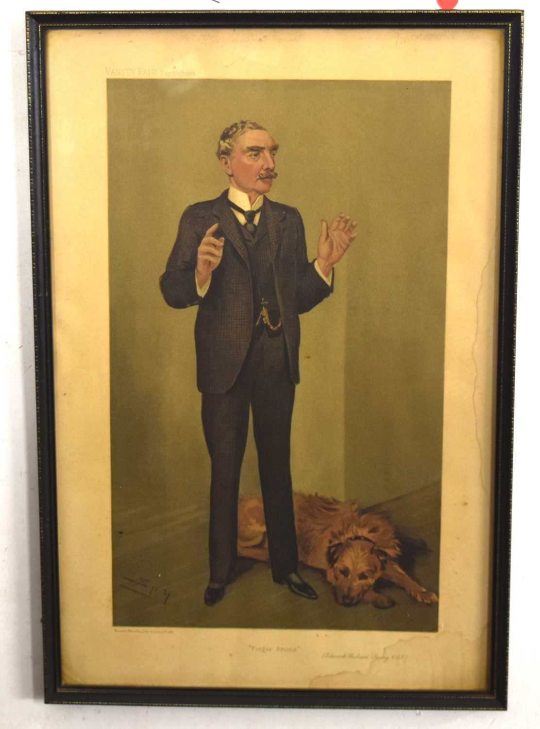 Quantity of 8x framed vanity fair chromolithographs to include Edward Richard Henry CSI “ - Image 6 of 8