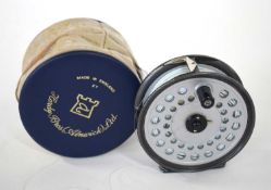 4” Viscount 150 salmon fly reel made by Hardy Bros LTD, fitted with a reversible U-shaped line guide