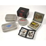 A quantity of six tins of salmon, trout and tub flies to include examples made by Ogden Smiths 62