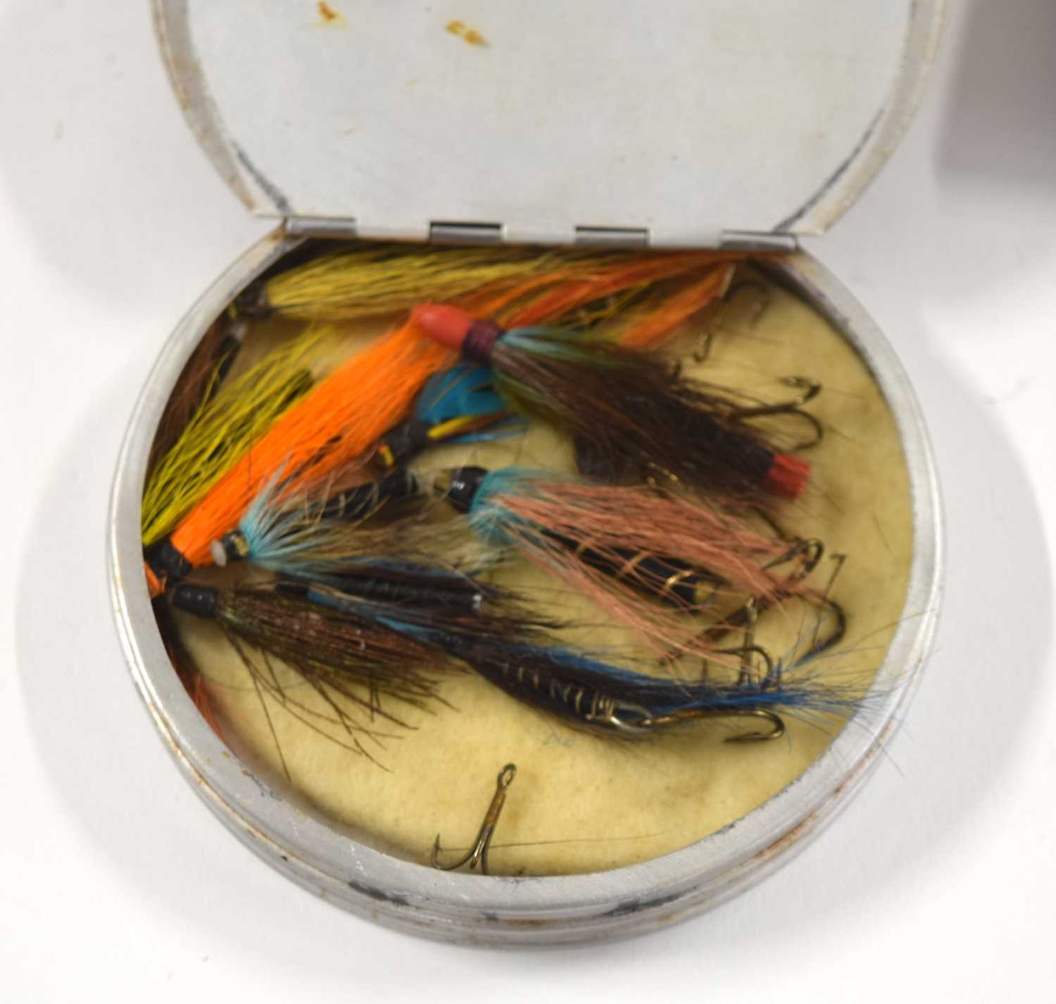 A quantity of six tins of salmon, trout and tub flies to include examples made by Ogden Smiths 62 - Image 4 of 5