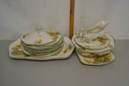 Quantity of James Kent floral decorated table wares