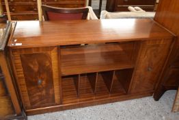 Reproduction mahogany veneered bookcase cabinet