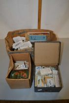 Mixed Lot: Various assorted postcards, cigarette cards etc