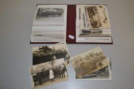 An album of various postcards Charabanc interest