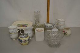 Mixed Lot: Tazza, various tea wares, glass bowls etc