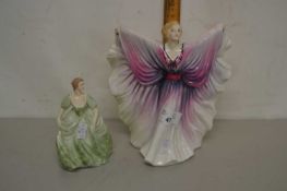 Royal Doulton figurine Isadora together with a further Coalport figurine