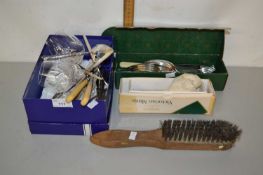 Mixed Lot: Various assorted silver plated cutlery, goblets etc