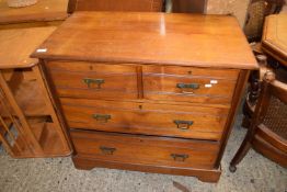 Late Victorian American walnut four drawer chest