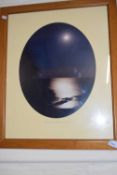 Moonlight over the Mediterranean by Ian Hardy, framed and glazed