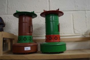 Two paraffin lamps