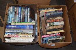 Three boxes of books to include military interest