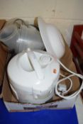A rice cooker and other kitchen wares