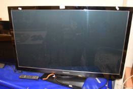 A Panasonic Viera TV together with remote control