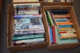 Two boxes of books to include British Military History and others