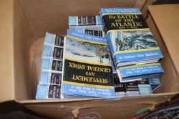 Books to include History of the United States Naval Operations in WWII, 15 vols