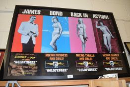 A Goldfinger film poster, reproduction