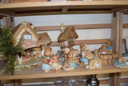 A quantity of Pendelfin figurines to include cottages