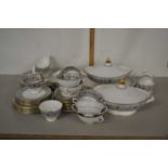 A quantity of Royal Doulton Baronet gilt rimmed table wares