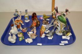 Mixed Lot: Various assorted bird and animal ornaments